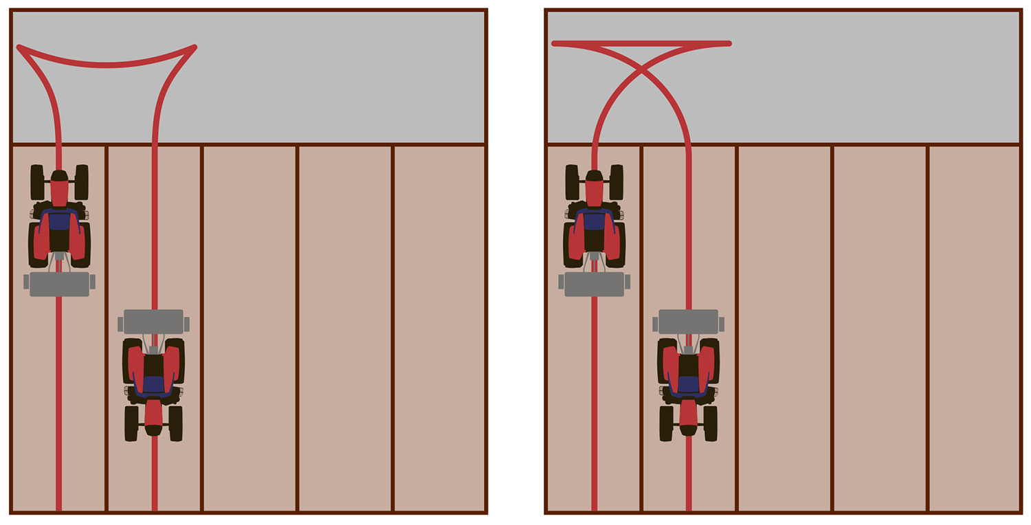 SmartTurn kombinerer traditionel foragerautomatik med automatisk styring og kan foretage både Y- og K-vendinger på forageren.